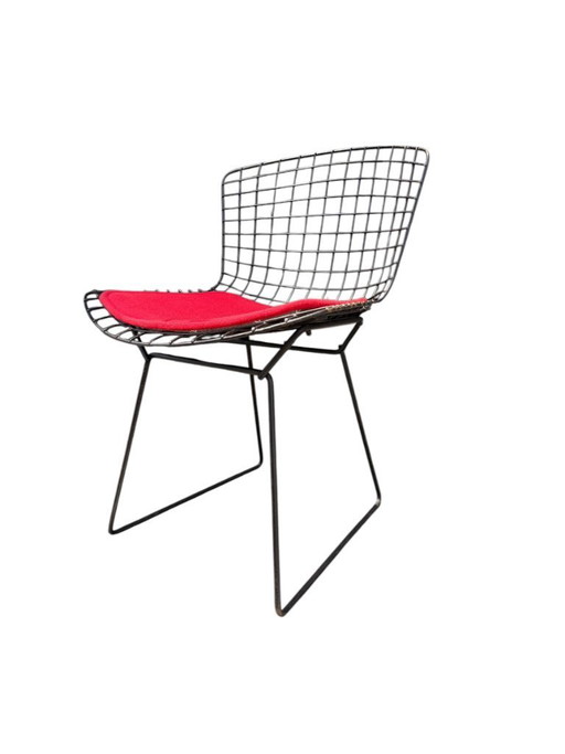 Paire de chaises Harry Bertoia en fil de fer haut de gamme pour Knoll - Acier et coussins d'origine - 1950