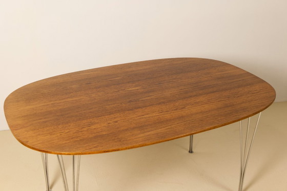 Image 1 of Piet Hein & Bruno Mathsson Superellipse Dining Table, 1970's, Fritz Hansen