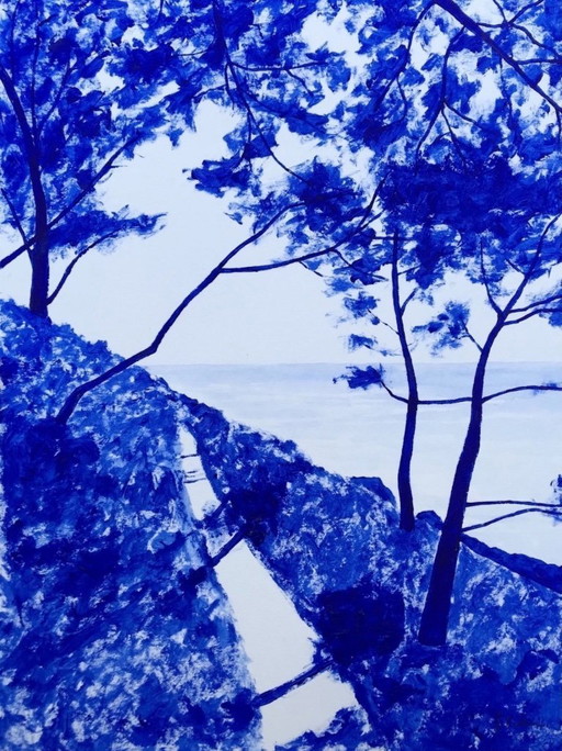 Acrylique sur papier hanemuhle 325g.  Format 40x30cm. 