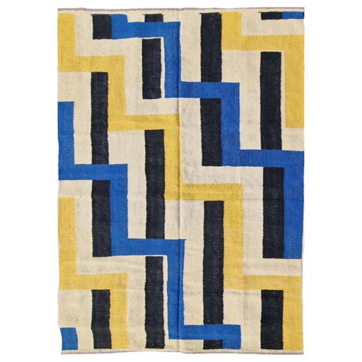 Sonia Delaunay Simultané Nr. 46 Handgewebter Wandteppich | Textilkunst | 217 × 146 cm (85 × 57 Zoll)