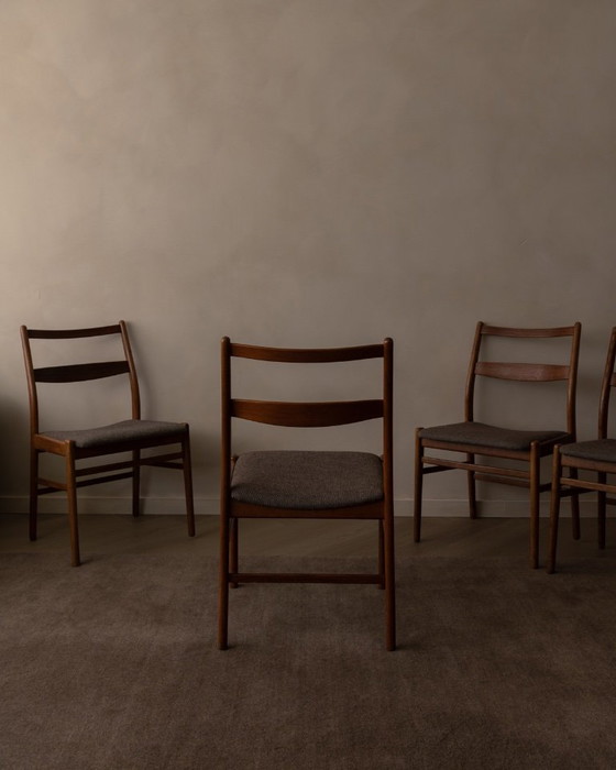 Image 1 of Set of 4 Yngve Ekström ‘Minett’ teak dining chairs for Troeds, Sweden, 1960s