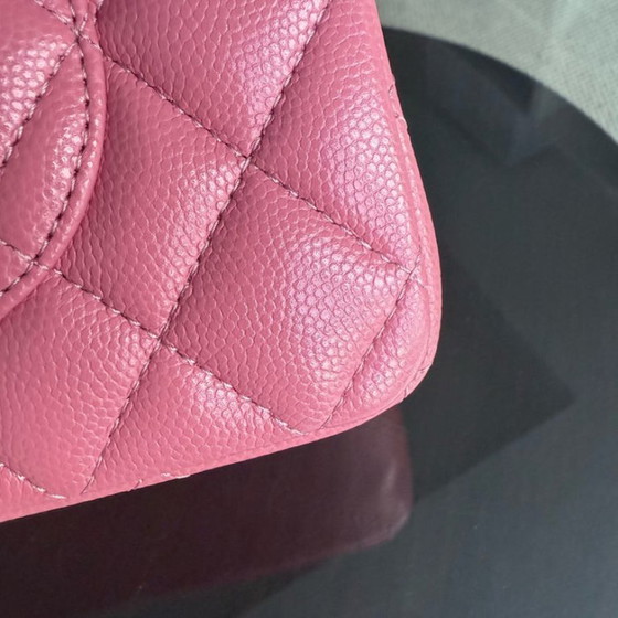 Image 1 of Bolso Chanel Classic Flap pequeño - Caviar 23CM, piel de becerro granulada acolchada, herrajes de oro rosa, Serie 28