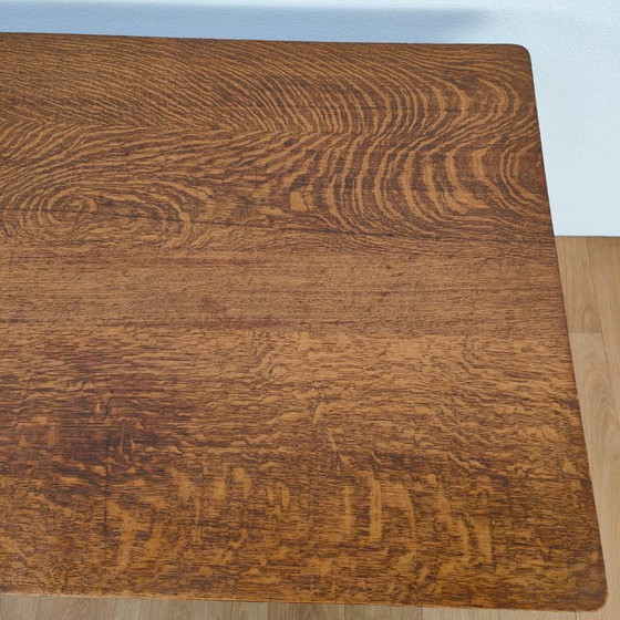 Image 1 of Antique wooden banker's desk desk workstation