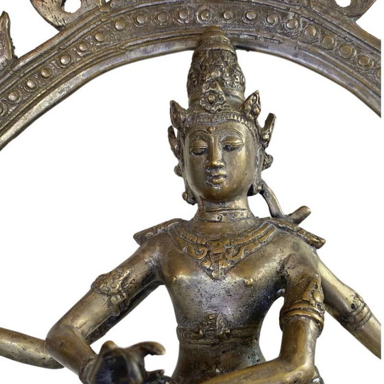 Rare Bronze Shiva Nataraja du Ladakh – Style Himalayen – 33.5 cm – 1.8 kg – Sculptures (photo 9 of 10)