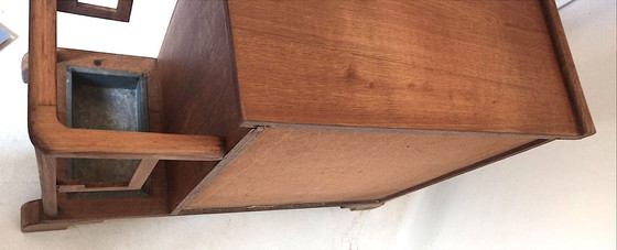 Image 1 of Klein art-deco kastje voor in de hal, 80 cm breed