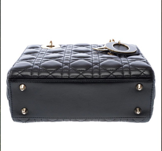 Image 1 of Borsa DIOR Lady Dior in Cuir Noir - 103268