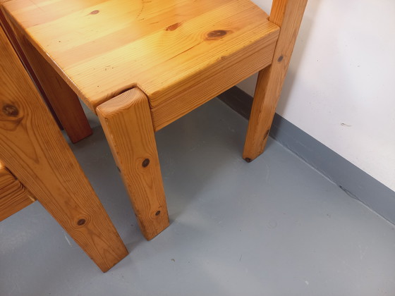 Image 1 of Set di 8 sedie scandinave vintage di Ilmari Tapiovaara per Asko in pino degli anni &#39;70