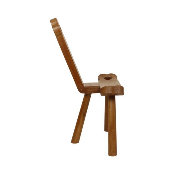 Image 1 of Brutalistischer Dreibeinstuhl aus der Mitte des 20. Jahrhunderts