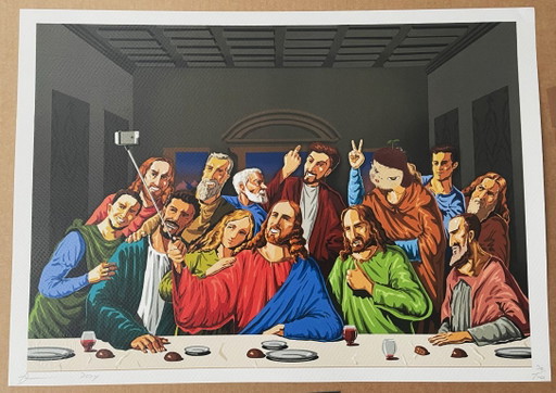 Death NYC (1979) - Het Laatste Avondmaal – lithos zeefdrukken, Paper