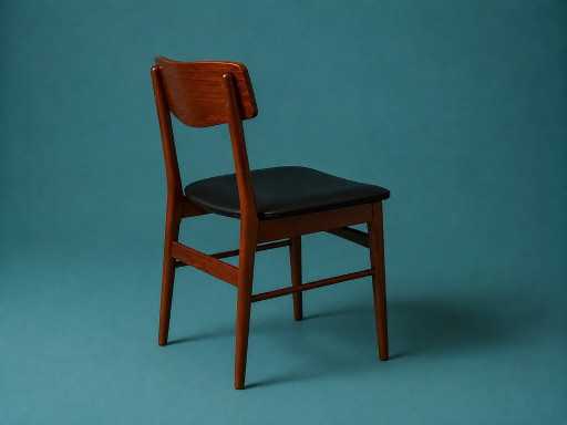 Findahl "Mosbøl" eetkamerstoel teak/beuken – eetkamerstoelen, Wood, Skai (photo 2 of 5)
