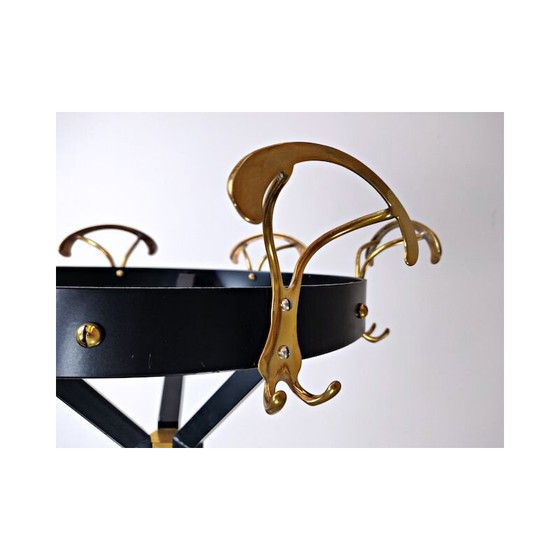 Image 1 of Vintage Black Coat Rack Italian