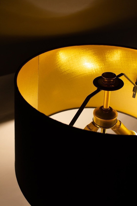 Image 1 of 80's brass neoclassical table lamp Maison Charles