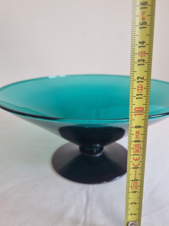 Image 1 of Ciotola artistica vintage in vetro italiano – Murano / Empoli – Metà del XX secolo