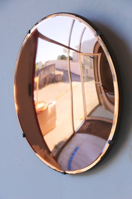 Image 1 of Vintage Salmon Witch Mirror - 50/60 Design - 35 cm