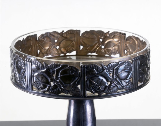 Image 1 of Ciotola con piedistallo Art Déco, anni '20-'30