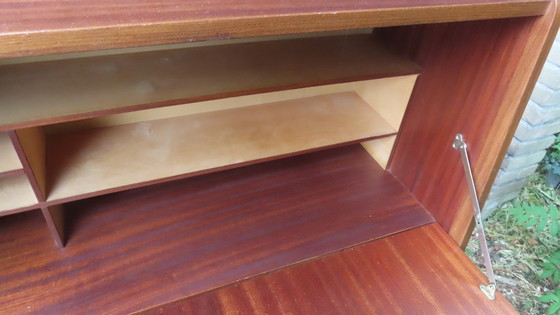 Image 1 of Vintage Secretaire  /  klep kast jaren 50 / 60 