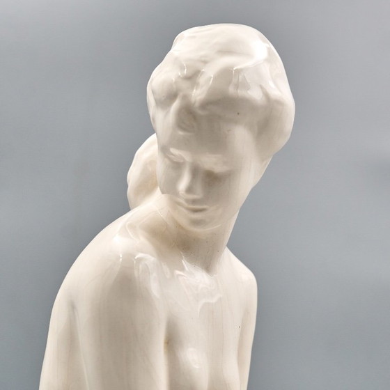 Ceramic Woman Figure, Jihokera Bechyně, 1986, Czechoslovakia – Sculpture (photo 12 of 19)
