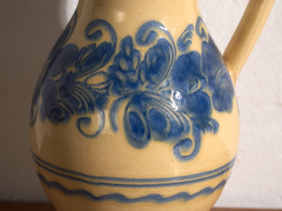 Brocca vintage in ceramica smaltata, Europa Centrale, circa 1930, Stoviglie (foto 3 di 11)