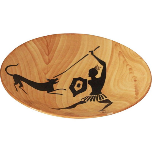 Vintage decoratief bord van Granjean Jourdan, 1960