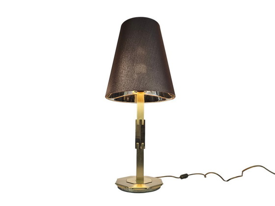 Image 1 of Arte Lumen - Style Willy Rizzo - Laiton - Lampe de table - Troisième quart du XXe siècle