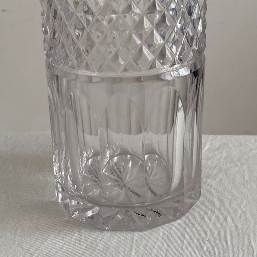 Vintage 1970s Baccarat crystal whisky decanter