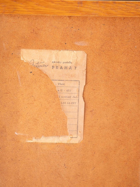 Cassettiera vintage ceca U-453 di Jiří Jiroutek, anni '60, impiallacciatura di quercia, 110 × 45 × 77 cm (photo 10 of 10)