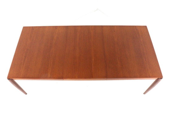 Image 1 of H.W. Klein for Bramin rectangular extendable dining table XL vintage Danish design