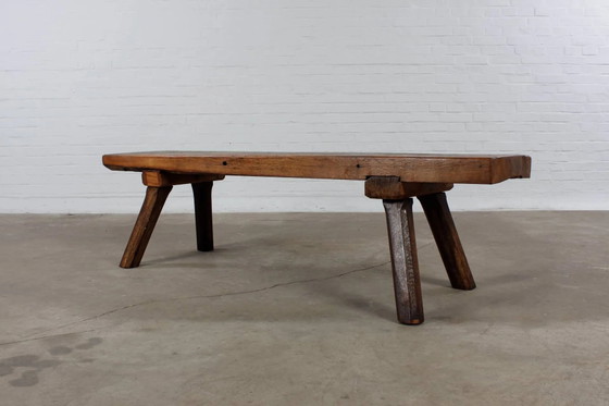 Banc de Boucher Restauré, Banc d'Assise, Table Basse, Banc à Fleurs – Wood, Industrieel (photo 12 of 12)