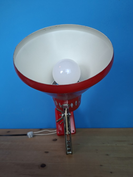Image 1 of Prachtige rode Spaanse vintage accordeon wandlamp