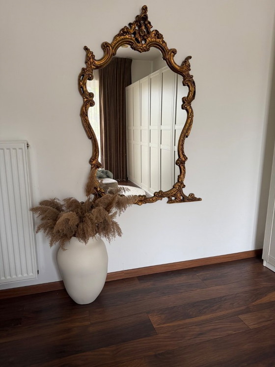 Image 1 of Prachtige Vintage Deknudt Spiegel – Goud / Barok Stijl – Perfecte Staat