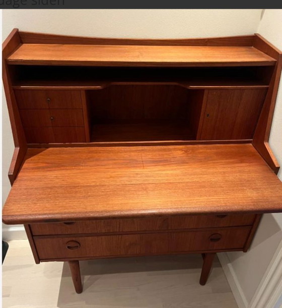 Image 1 of Danish Design teak secretary Mid Century 