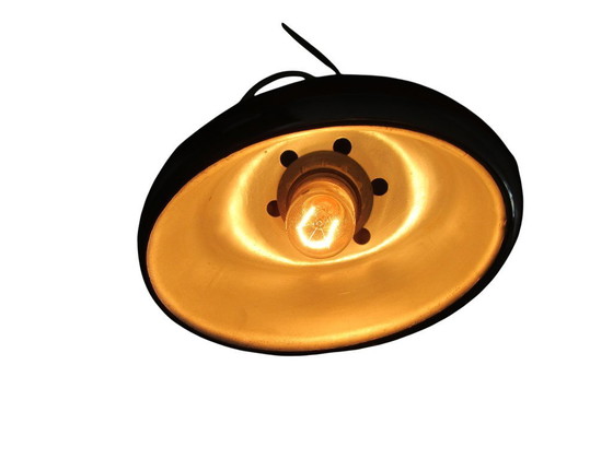 Image 1 of Reggiani vintage red 'eyeball' wall lamp