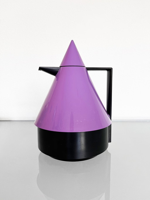 Vintage Emsa Rio 80s purple/black thermos jug