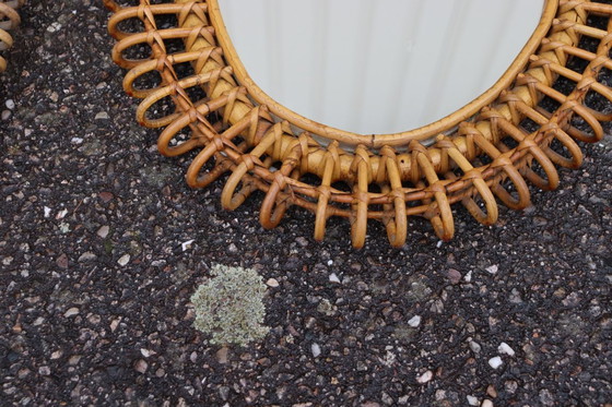 Image 1 of Coppia di specchi in rattan di Franco Albini, Italia