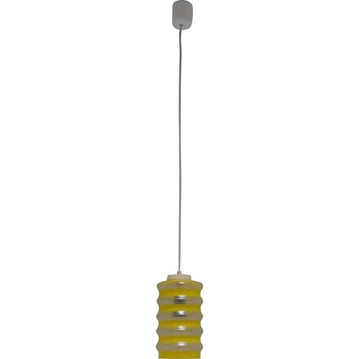 Vintage glazen hanglamp, Tsjecho-Slowakije 1960