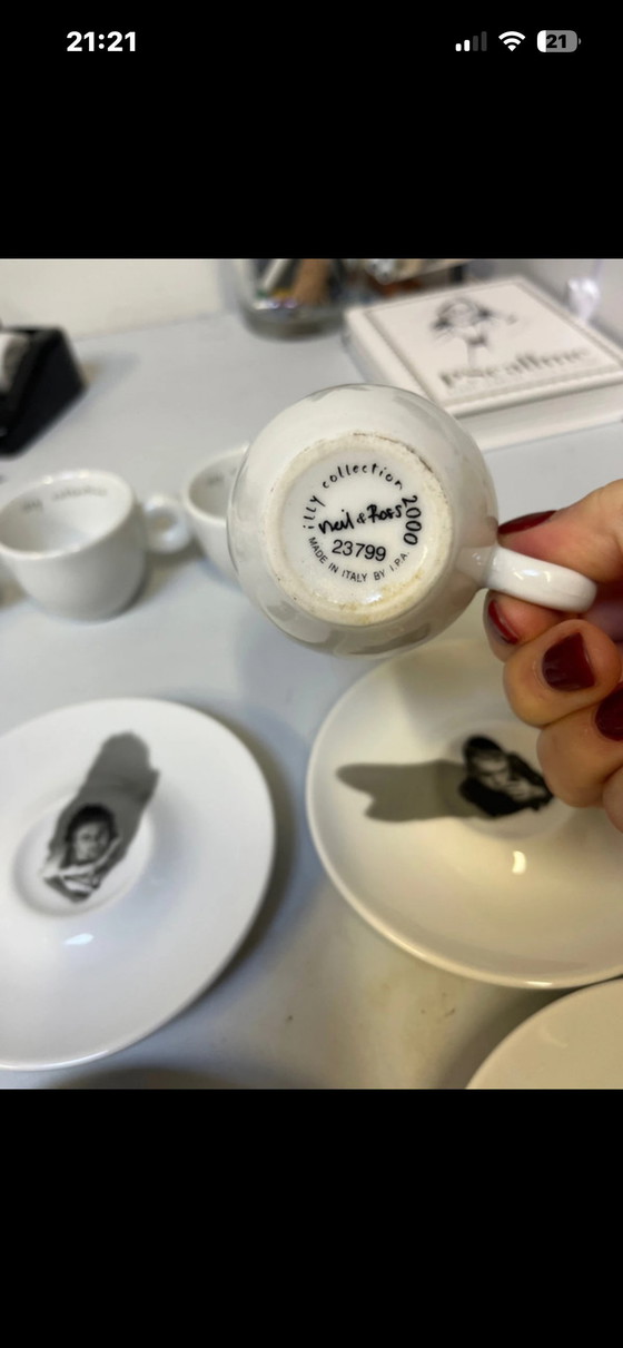 Image 1 of 6 Illy Neil & Ross Espressotassen und Untertassen