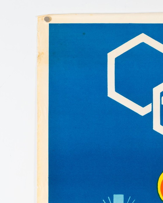 Image 1 of Centro Sportivo Italiano – 1960 – Litografia originale vintage di Corrado Mancioli – Moderna Mid-Century – 100x70 cm