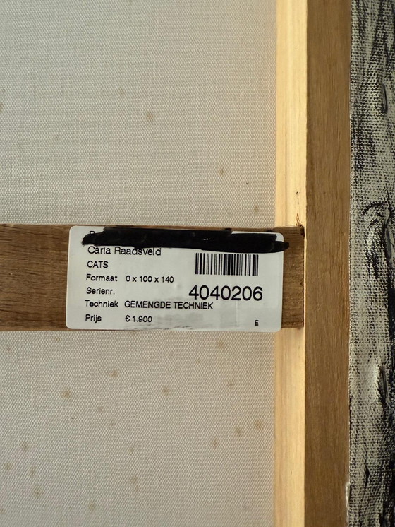 Image 1 of Gran cuadro/obra de arte «Gatos» de Carla Raadsveld