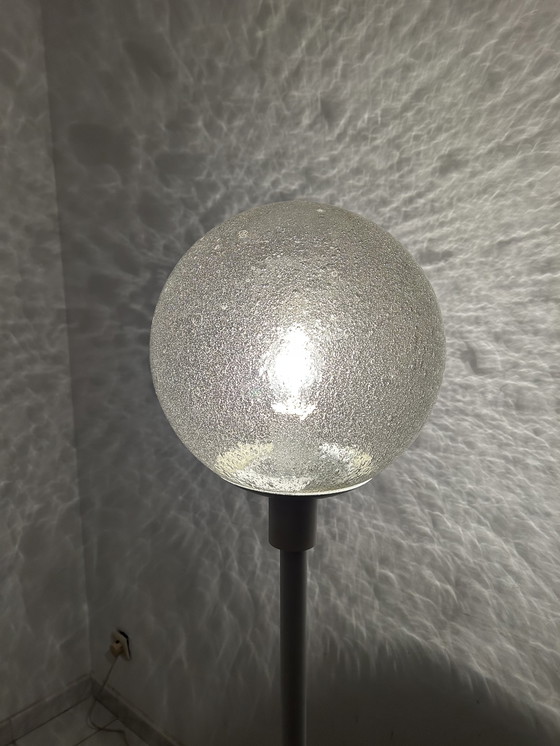Image 1 of Vintage vloerlamp bubbel glas 
