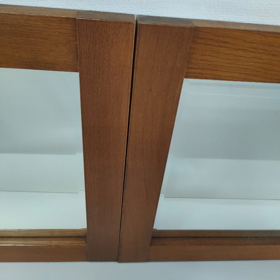 Image 1 of Miroir mural à facettes en chêne belge MTE Theuns (2 présents)