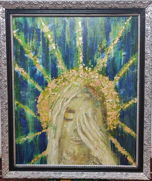Art painting by Th. G. Kellnberger "Madonna"