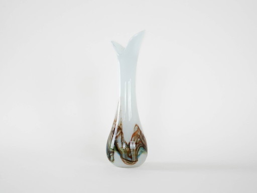 Glasvase, dänisches Design, 1970er Jahre, hergestellt in Dänemark