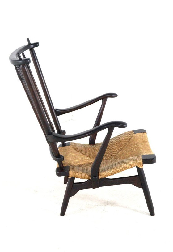 Image 1 of De Ster fauteuil spijlenstoel vintage 