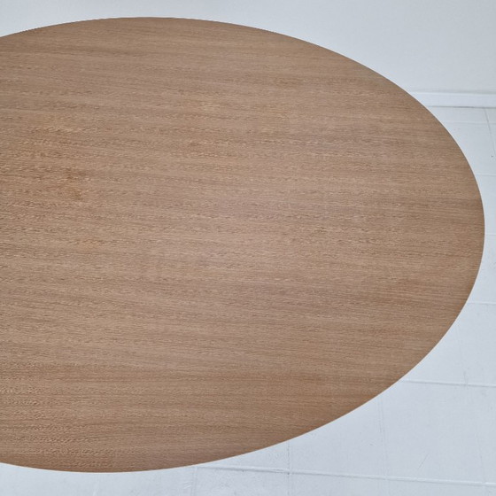 Image 1 of Large Oval Dining Table in Oak by Pierre Paulin for Artifort, 2018