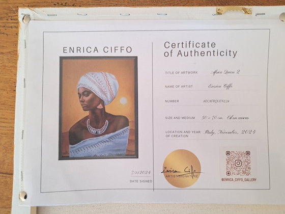 Image 1 of Enrica CIFFO - Africa Queen 2 - Tableau d'artiste