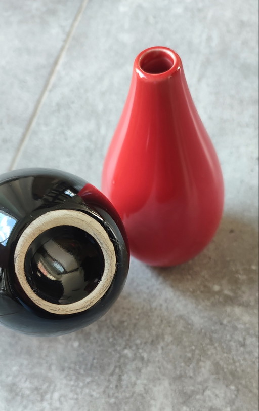 Paar kleine vintage retro vazen