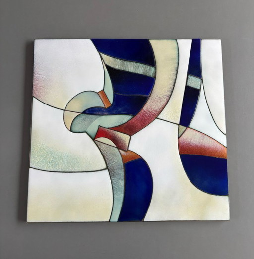 Obra de arte titulada «Strawinsky», cerámica sobre esmalte, Jan de Valk, 1991.