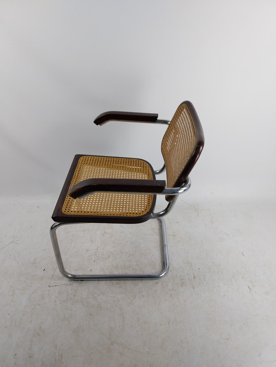 Image 1 of 1 X Cesca Tube Frame Arm Chair By Design By Marcel Breuer.