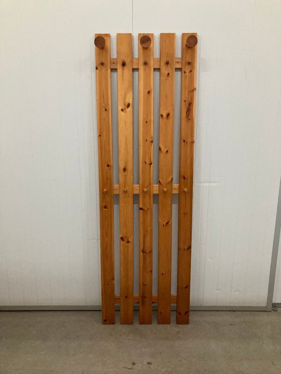 Image 1 of Large, solid pine coat rack 