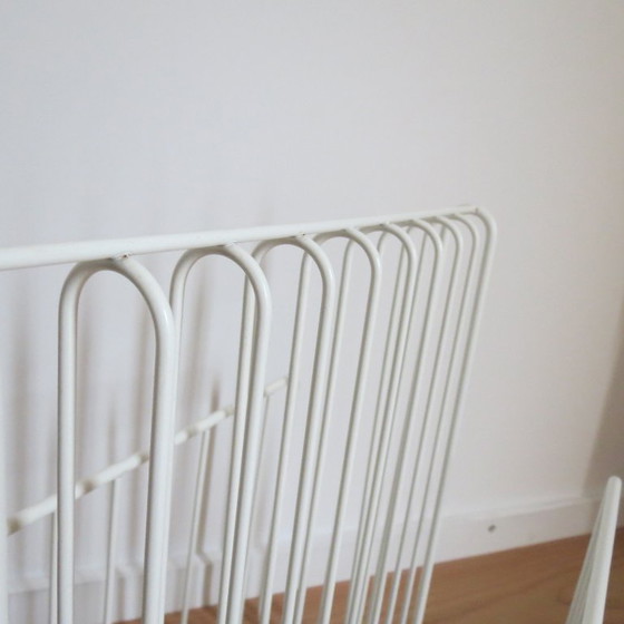 Image 1 of Portariviste vintage in metallo bianco anni '90